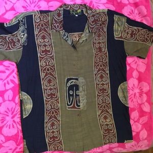 NWOT Tiki Aloha Shirt Tahiti Et Ses Isles XL